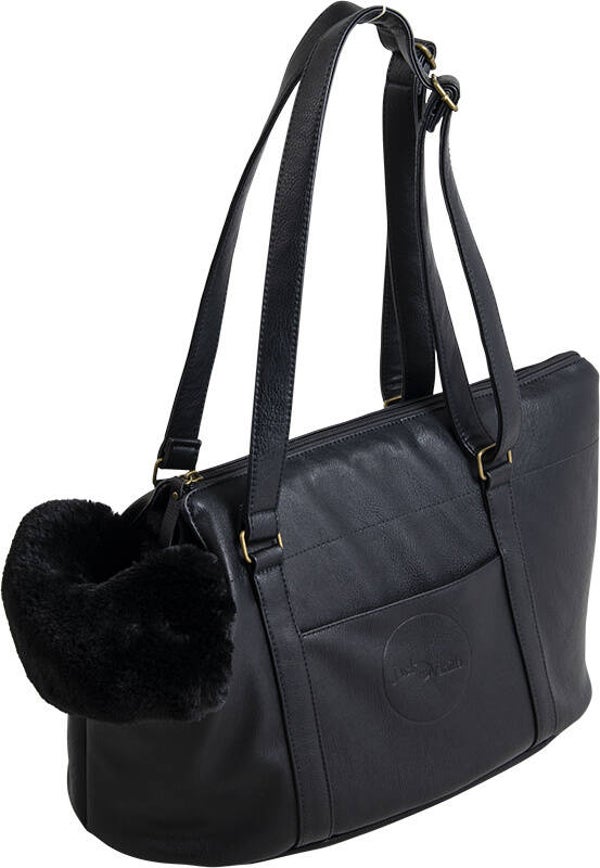 J&V Draagmand skye black met uitneembare pluche deken