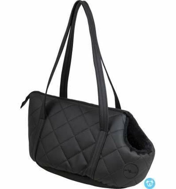 J&V Draagmand pluche & skye Black