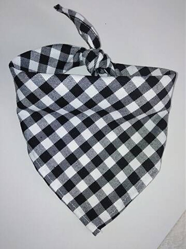 Bandana 60cm zwart-wit