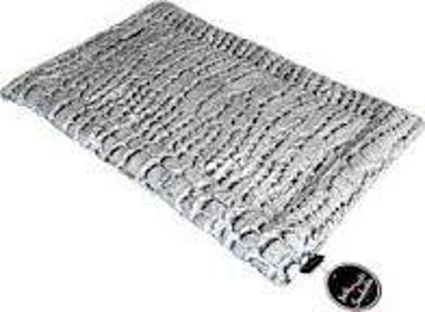 Bench mat katoen Jack & Vanilla wit/grijs Pluche