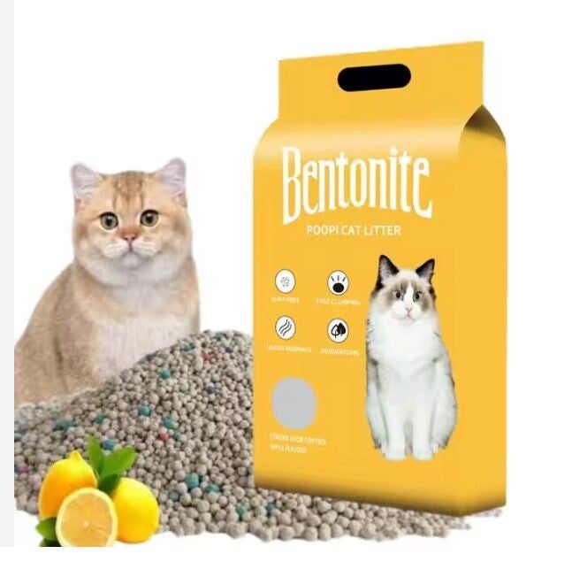 Kattenbak Bentonite korrels Lemon 5L of 10L