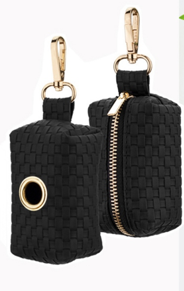 poepzakhouder zwart goud