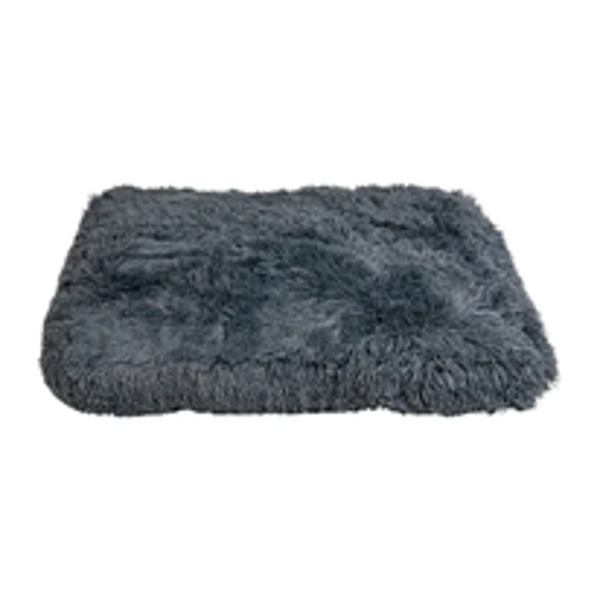 J&V Fluffy Soft hondenkussen donker grijs 90cm x 60cm x 10cm