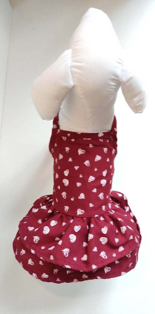 Kleedje Burgundy Hearts