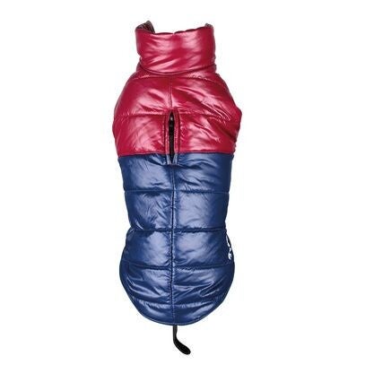 Wintere & Regen Mantel doudoune bordeaux/blauw