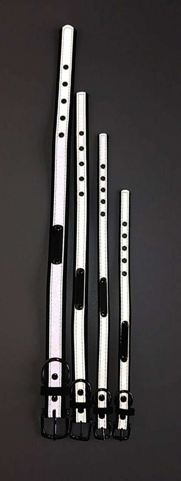 Collar + graveerplaatje zwart/reflecterend