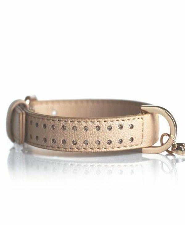 Milk&Pepper Collar Taupe + golden strass dots