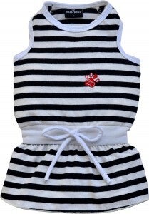 Kleedje Summertime Black stripes Blankenberge