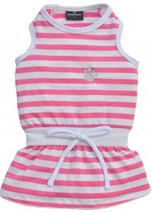 Kleedje Summertime Pink stripes