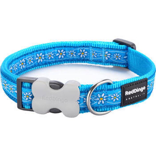 RED DINGO verstelbaar turquoise madeliefjes