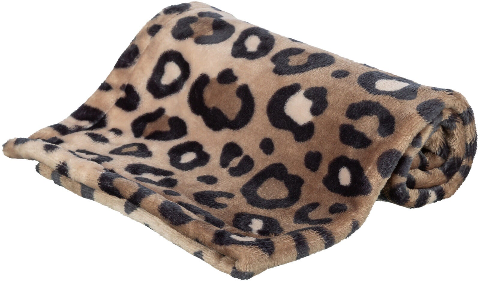 Dekentje fleece leopard 70x50cm