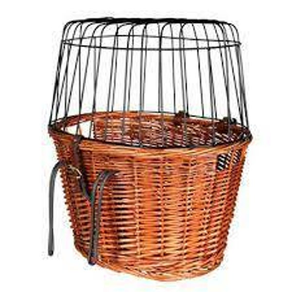 Fietsmand riet met grill