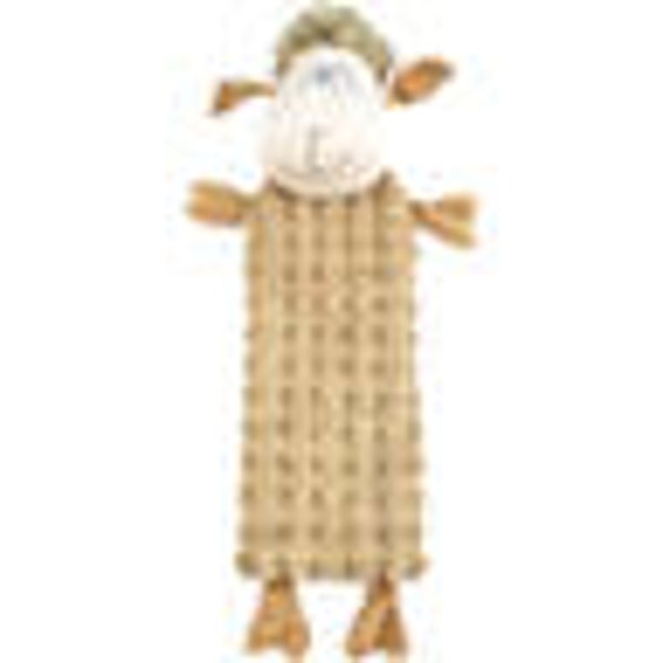 Flatty schaap met knispering, geen pluche vulling 40cm