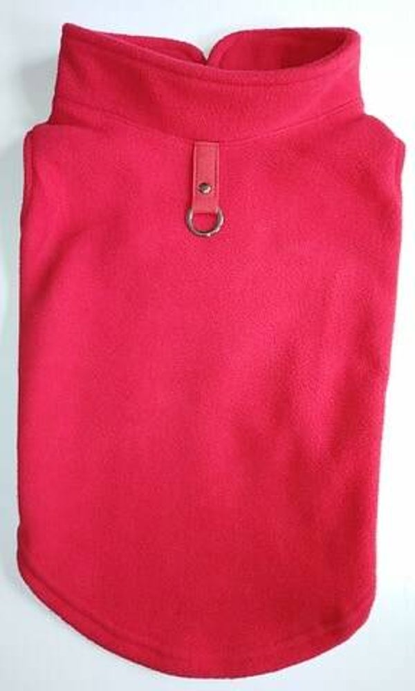 Fleece + attache rood
