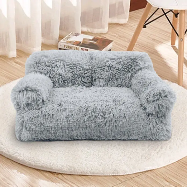 Fluffy Sofa mand 65cm grijs