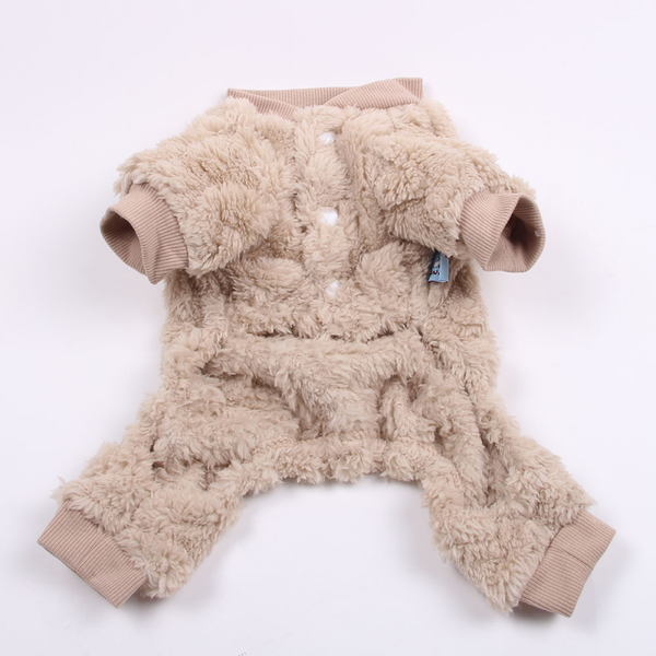 Fleece pj fluffy beige