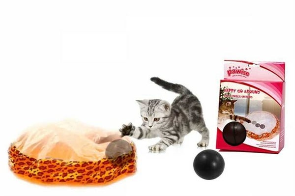 Knisperzak met ronddraaiende bal