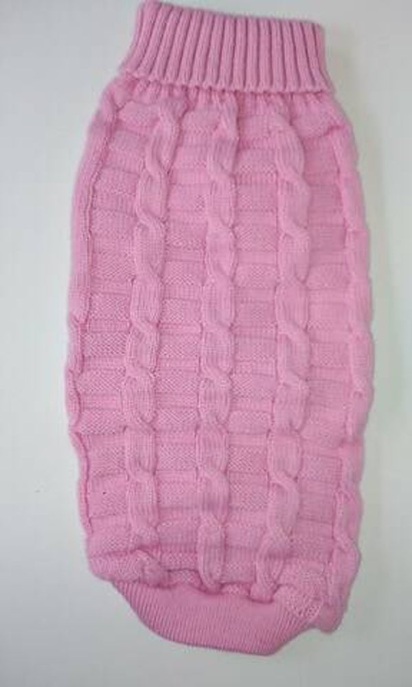 Pull gebreid babyroze 30cm