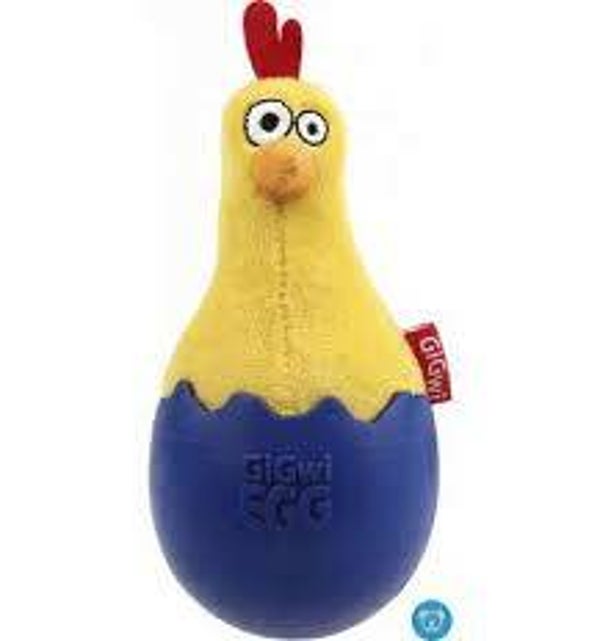 Gigwi wobbel-ei pluche haan