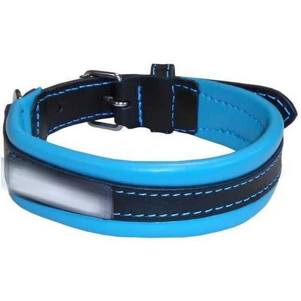 stoere Halsband Blauw/Zwart