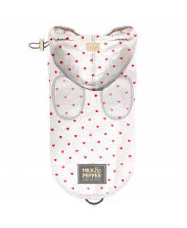 Milk&Pepper imper PVC hartjes