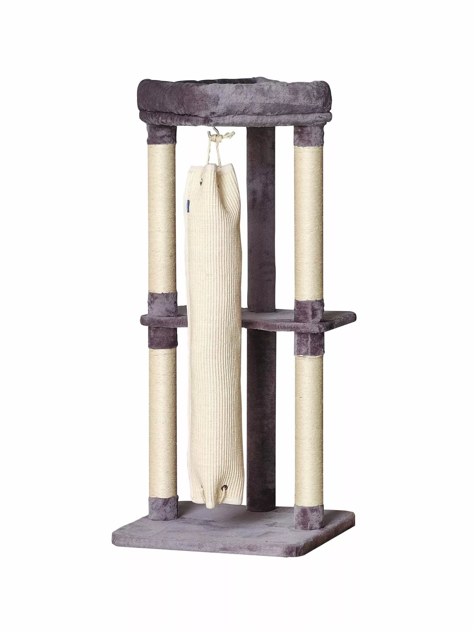 Krabpaal 140cm met Jute klim & klauter rol van 100cm