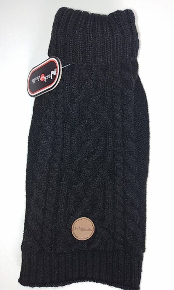 Pull gebreid J&V zwart kabel 32cm