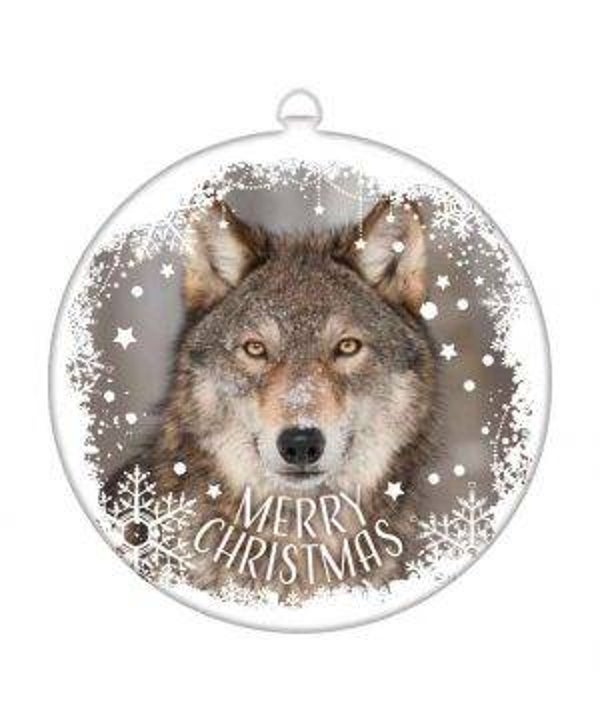 Blikken Kerstbol Wolf
