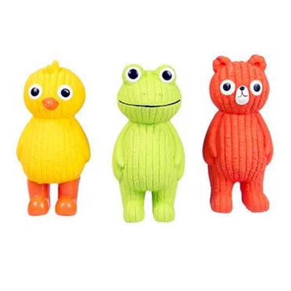 Latex kikker/beer/kip 5,6x5,8x12,5cm