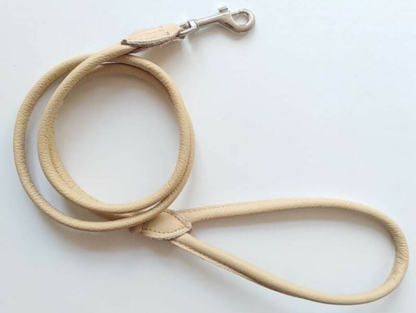 Leiband rond Leder naturel 130cm / Laisse ronde Cuir naturel