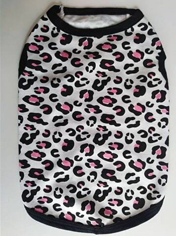 Leopard zwart/roze 26cm