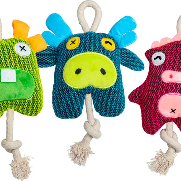 J&V Velvetties monsters+floskoord 18cm