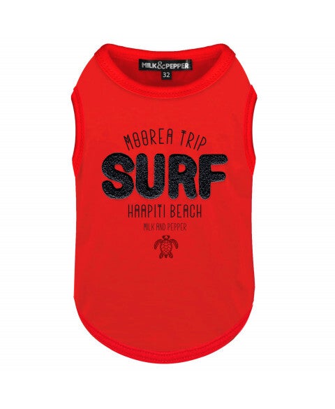 Milk&Pepper tshirt Surf Oranje/rood