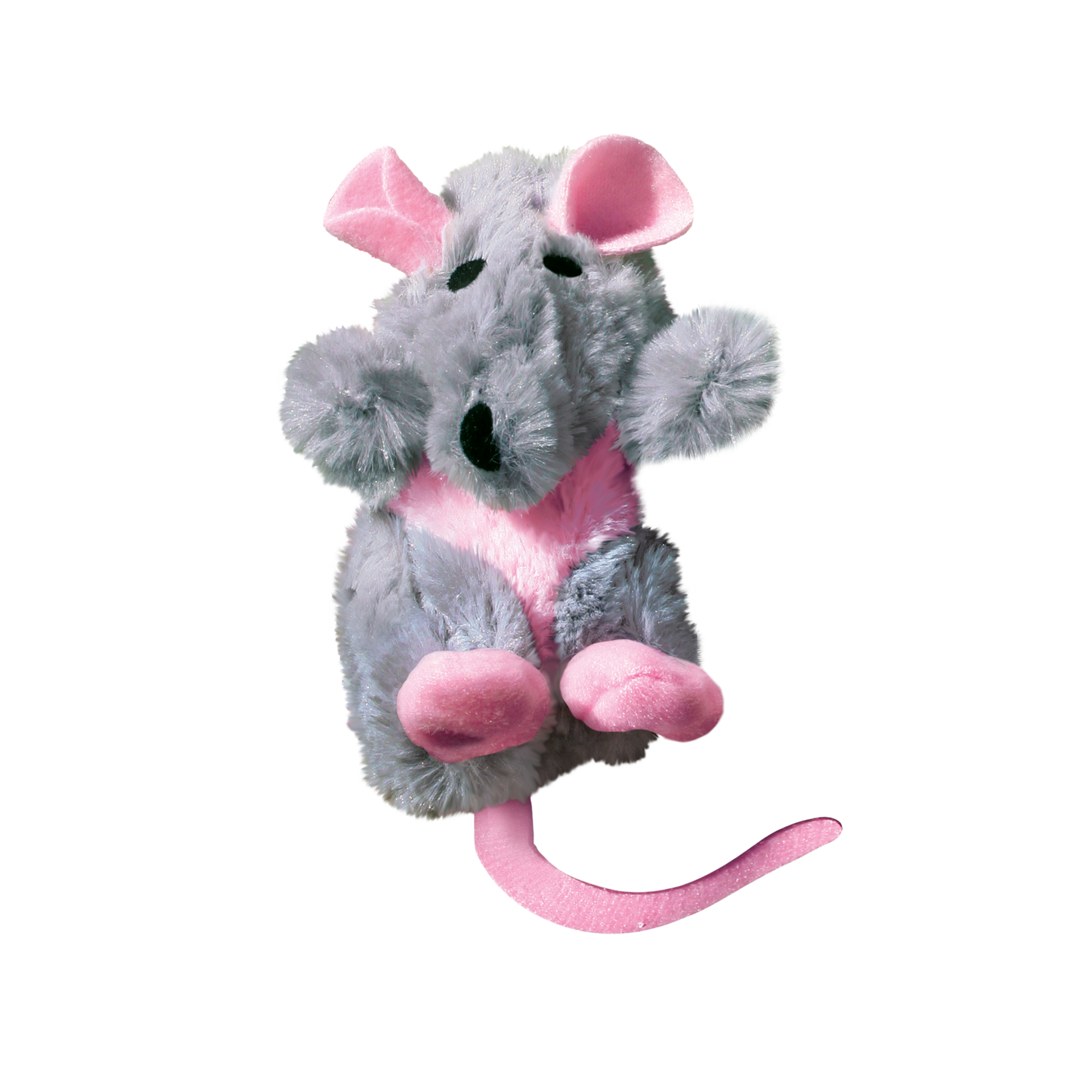 KONG hervulbare pluche muis + catnip