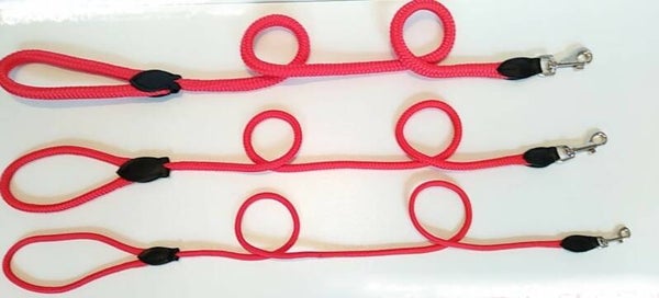 Leiband rond Nylon rood / Laisse ronde Nylon rouge