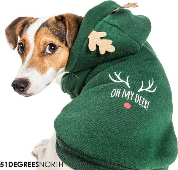 Kerst Sweater - Hoody 'Oh my deer'