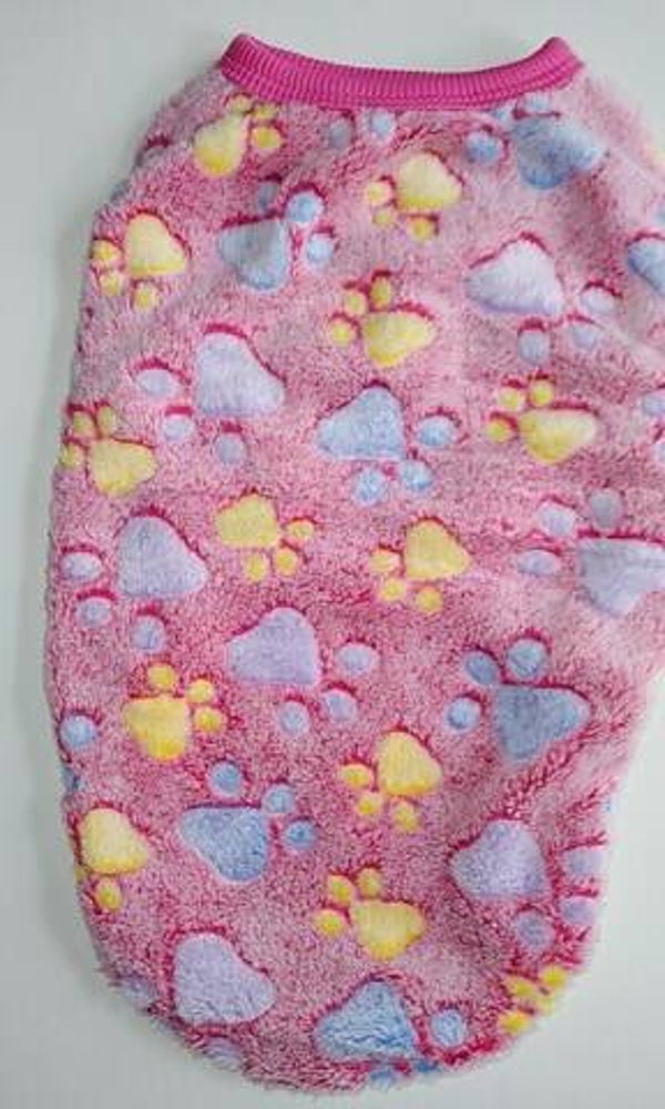 Fleece paws roze 20cm