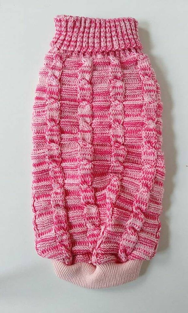 Pull gebreid pepper roze