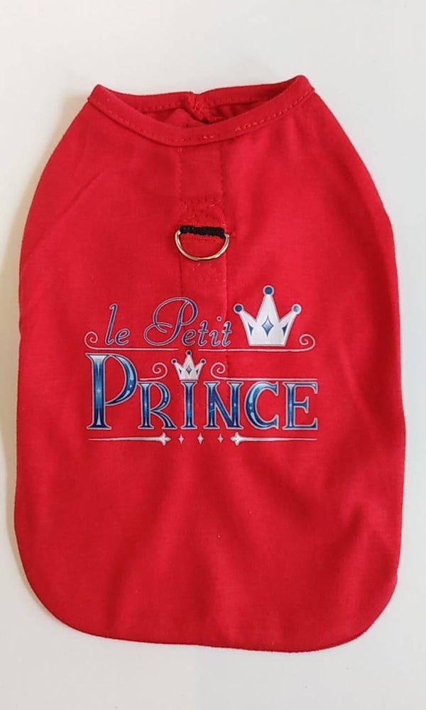 Tshirt harnas rood: 'Le Petit Prince'