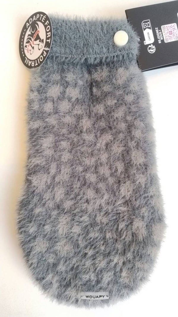 Whouapy langhaar pull grijze Leopard
