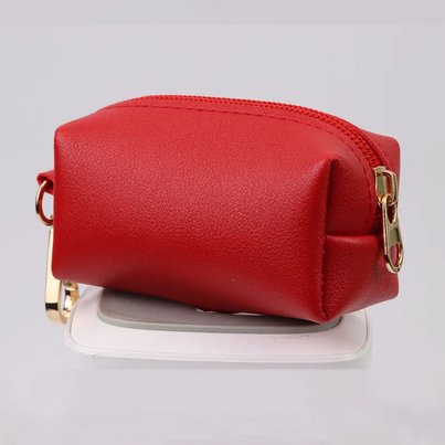 Poepzakhouder pu rood