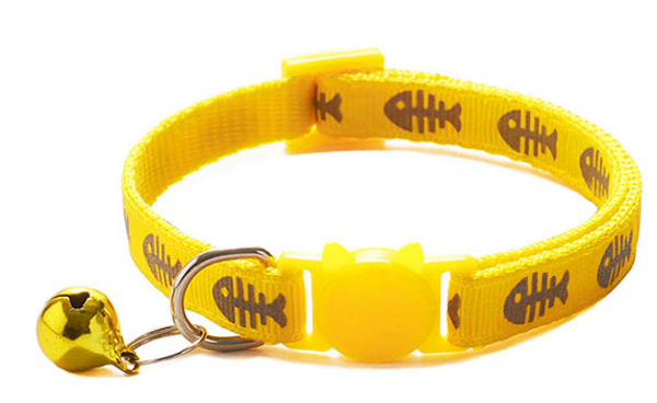 Halsband Kat reflect fish yellow