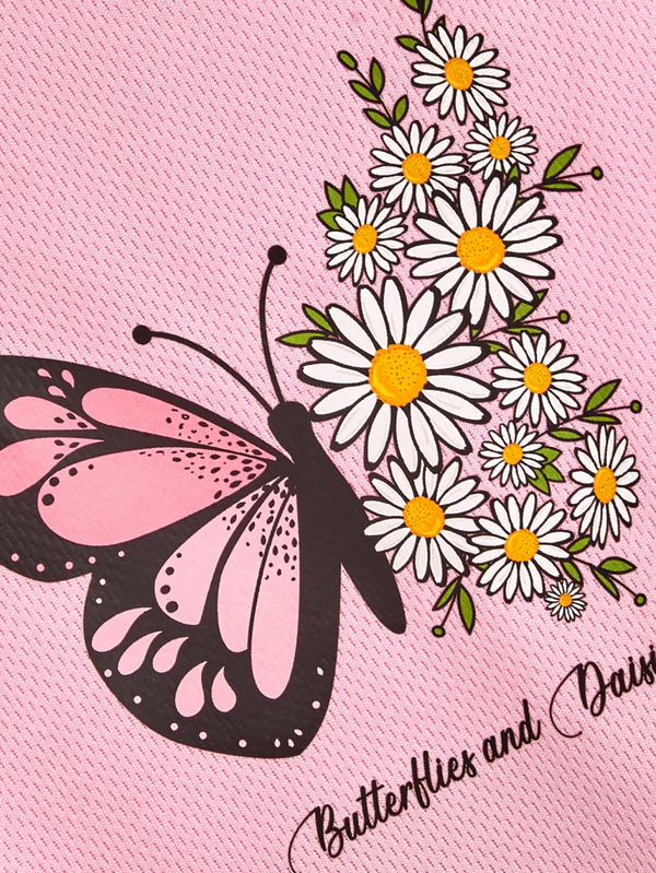 Tshirt Roze Vlinders