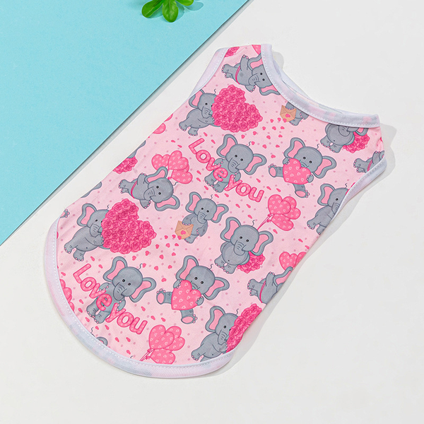 Tshirt Roze Olifantjes