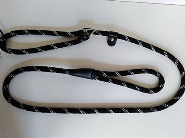 dressage sliplijn breed reflecterend zwart