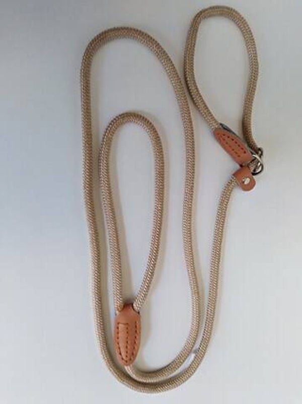 dressage sliplijn fijn beige/zwart