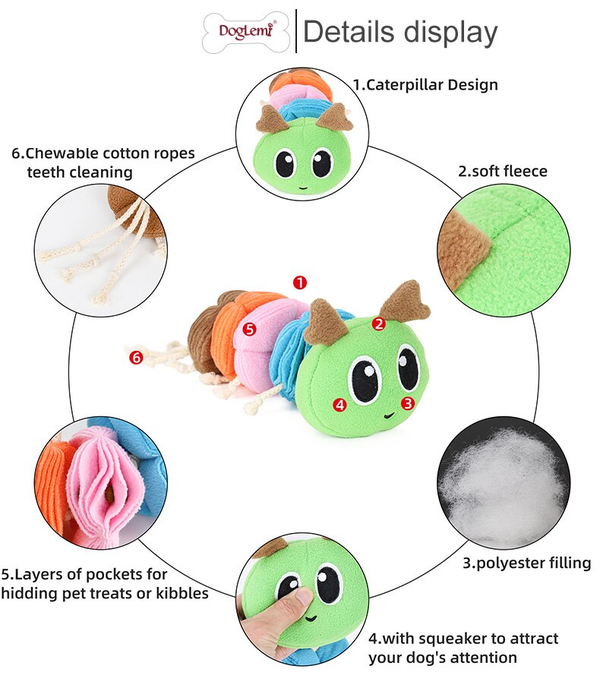 Snuffel Snack Rups 30cm