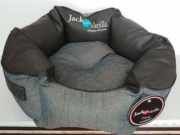 Sofa zeshoek blauw grijs