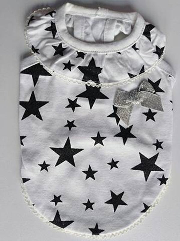 Puppy Angel outlet : Stars wit/zwart 19cm