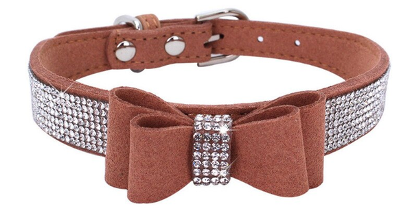 Strass Extreme strik-collar Beige